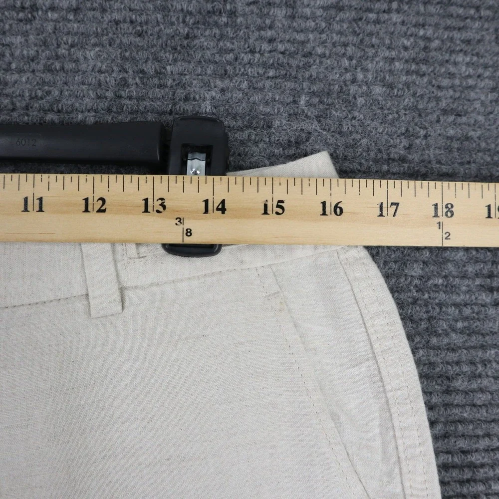 Banana‎ Republic Linen Flowy Wide Leg Pants Women 4 Button Summer Workwear